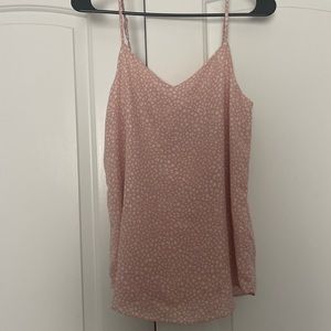 Pink Rose Clothing. Pink leopard tank top. Size M